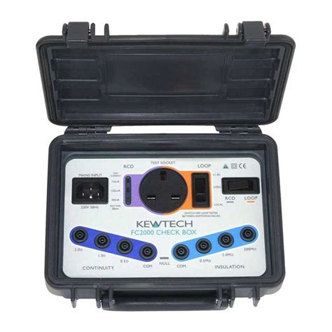 electrical test equipment check box|kewtech fc2000 check box.